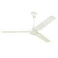 Westinghouse Electric 7840900 Westinghouse Lighting Jax Industrial-Style 56-Inch 3-Blade White Indoor Ceiling Fan, Wall Control Included, J-Hook
