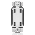 Leviton USB4P-W 4.2A 4-Port USB Type-A Wall Outlet Charger, White