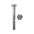 Minerallac Grade 2 Steel Hex Head Bolt 1/4"-20 x 1-1/2" Zinc Plated Partial Thread, 100 Pack