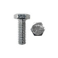 Minerallac 1/4-20 x 1" Grade 5 Hex Head Cap Screw with Zinc Plated Finish, 100 Pack