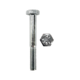 Minerallac Grade 2 Steel Hex Head Bolt 3/8-16 x 2" Zinc Plated Partial Thread, 100 Pack