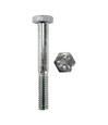 Minerallac 3/8-16 x 2-1/2 Inch Hex Head Cap Bolt Grade 2 Steel Zinc Plated Partial Thread
