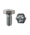 Minerallac 3/8-16 x 1" Grade 2 Hex Head Bolt Zinc Plated Fully Threaded Steel Fastener