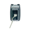 Intermatic WP1010C Plastic In-Use Weatherproof Cover, Single-Gang, Vrt, 3.125" Clear