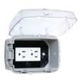 Intermatic WP3100C Single-Gang In-Use Weatherproof Cover, 2.75 in. Depth, Clear Polycarbonate with UV Protection, Vertical/Horizontal Mount