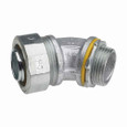 Crouse-Hinds LT30045 Eaton series Liquidator liquidtight connector, FMC, 45° angle, Non-insulated, Malleable iron, 3" Crouse-Hinds LT30045 Eaton series Liquidator liquidtight connector, FMC, 45° angle, Non-insulated, Malleable iron, 3"