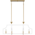 Quoizel Lighting DSL638 Traditional Dusty Lane Linear 6-Light Chandelier