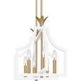 Quoizel Lighting DSL638 Traditional Dusty Lane Linear 6-Light Chandelier