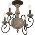 Quoizel Lighting CS1718 Traditional Castile 4-Light Semi-Flush Mount