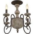 Quoizel Lighting CS1718 Traditional Castile 4-Light Semi-Flush Mount