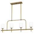 Quoizel Lighting ARI438 Traditional Aria 4-Light Linear Chandelier