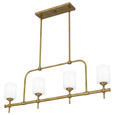 Quoizel Lighting ARI438 Traditional Aria 4-Light Linear Chandelier