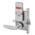 Schlage L9050 - Entrance/Office 07 Lever Mortise Lock - Grade 1 Non-Deadbolt Function Single Cylinder Keyed Lever Lock, Interior Indicator LOCK/UNLOCKED, Outside OCCUPIED/VACANT Indicator