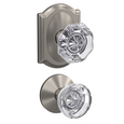 Schlage FC21 - Alexandria Glass Knob by Hobson Glass Knob Passage and Privacy Lock