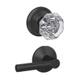 Schlage FC21 - Alexandria Glass Knob by Broadway Lever Passage and Privacy Lock