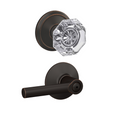 Schlage FC21 - Alexandria Glass Knob by Broadway Lever Passage and Privacy Lock
