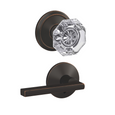 Schlage FC21 - Alexandria Glass Knob by Latitude Lever Passage and Privacy Lock