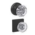 Schlage FC21 - Alexandria Glass Knob by Dawes Glass Knob Passage and Privacy Lock