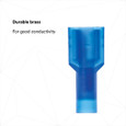3M 7000133350 3M™ Scotchlok™ Female Disconnect Nylon Insulated, 100/bottle, MNU14-250DFIX, 500/Case