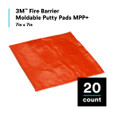 3M 7100134123 3M™ Fire Barrier Moldable Putty Pads MPP+, Red, 7 in x 7 in, 20/case