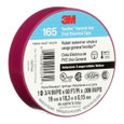3M 7100169434 3M™ Temflex™ Vinyl Electrical Tape 165, Purple, 3/4 in x 60 ft (19 mm x 18 m), 6 mil, 100 Rolls/Case