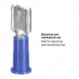 3M 7000133285 3M™ Scotchlok™ Female Disconnect Vinyl Insulated, 100/bottle, MVU14-250DFX, 500/Case 3M 7000133285 3M™ Scotchlok™ Female Disconnect Vinyl Insulated, 100/bottle, MVU14-250DFX, 500/Case