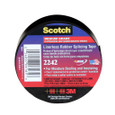 3M 7000058491 3M™ Linerless Electrical Rubber Tape 2242, 3/4 in x 15 ft, 1 in core, Black, 1 roll/carton, 24 rolls/case