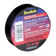 3M 7000058491 3M™ Linerless Electrical Rubber Tape 2242, 3/4 in x 15 ft, 1 in core, Black, 1 roll/carton, 24 rolls/case