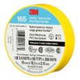 3M 7100169490 3M™ Temflex™ Vinyl Electrical Tape 165, Yellow, 3/4 in x 60 ft (19 mm x 18 m), 6 mil, 100 Rolls/Case