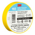 3M 7100169490 3M™ Temflex™ Vinyl Electrical Tape 165, Yellow, 3/4 in x 60 ft (19 mm x 18 m), 6 mil, 100 Rolls/Case