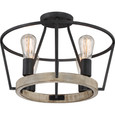 Quoizel Lighting BRT1717 Transitional Brockton 4-Light Semi-Flush Mount