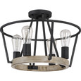 Quoizel  Transitional 4 lgt semi flush QZL-BRT1717