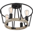 Quoizel Lighting BRT1717 Transitional Brockton 4-Light Semi-Flush Mount