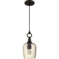 Quoizel  Transitional Mini pendant wstrn brnz 7"d QZL-CKKD1507