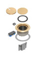 Arlington Industries FLBC4580MB InBox cover kit. Recessed receptacle and low voltage keystone for new concrete. Installs in Arlington's FLBC4500 and FLBC4502 box. Metallic brass-plated cover.