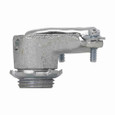 Crouse-Hinds 700 Eaton series FMC duplex type connector, AC/MC and FMC, 90° angle, Malleable iron, 3/8"