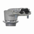 Crouse-Hinds 700 Eaton series FMC duplex type connector, AC/MC and FMC, 90° angle, Malleable iron, 3/8"