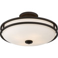 Quoizel Lighting CDT1719 Transitional Cadet 4-Light Semi-Flush Mount
