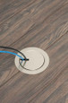 Arlington Industries FLBC4580NL InBox cover kit. Recessed receptacle and low voltage keystone for new concrete. Installs in Arlington's FLBC4500 and FLBC4502 box. Metallic nickel-plated brass cover.