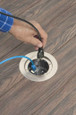 Arlington Industries FLBC4580NL InBox cover kit. Recessed receptacle and low voltage keystone for new concrete. Installs in Arlington's FLBC4500 and FLBC4502 box. Metallic nickel-plated brass cover.