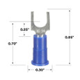 3M 7000133327 3M™ Scotchlok™ Block Fork Vinyl Insulated, 100/bottle, MV14-10FBX, suitable for use in a terminal block, 500/Case