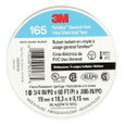 3M 7100169491 3M™ Temflex™ Vinyl Electrical Tape 165, White, 3/4 in x 60 ft (19 mm x 18 m), 6 mil, 100 Rolls/Case