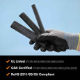 3M 7000132151 3M™ Heat Shrink Heavy-Wall Cable Sleeve ITCSN-0400, 12-6 AWG, Expanded/Recovered I.D. 0.40/0.15 in, 6 in Length, 100/case
