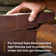 3M 7010305974 3M™ Fire Barrier Block B258, Maroon, 2.36 in x 5.12 in x 8 in, 12/Case