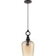 Quoizel  Transitional Mini pendant wstrn brnz 9"d QZL-CKKD1509