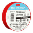 3M 7100169492 3M™ Temflex™ Vinyl Electrical Tape 165, Red, 3/4 in x 60 ft (19 mm x 18 m), 6 mil, 100 Rolls/Case