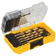 DEWALT DW1354 IMPACT READY Titanium Nitride Coating Drill Bit Sets with ToughCase+ System, 14-Piece