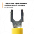 3M 7000133343 3M™ Scotchlok™ Block Fork Vinyl Insulated, 50/bottle, MV10-10FBX, suitable for use in a terminal block, 500/Case