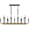 Quoizel Lighting COD139 Transitional Cod 16-Light Linear Chandelier