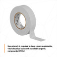 3M 7100169192 3M™ Temflex™ Vinyl Electrical Tape 165, Gray, 3/4 in x 60 ft (19 mm x 18 m), 6 mil, 100 Rolls/Case